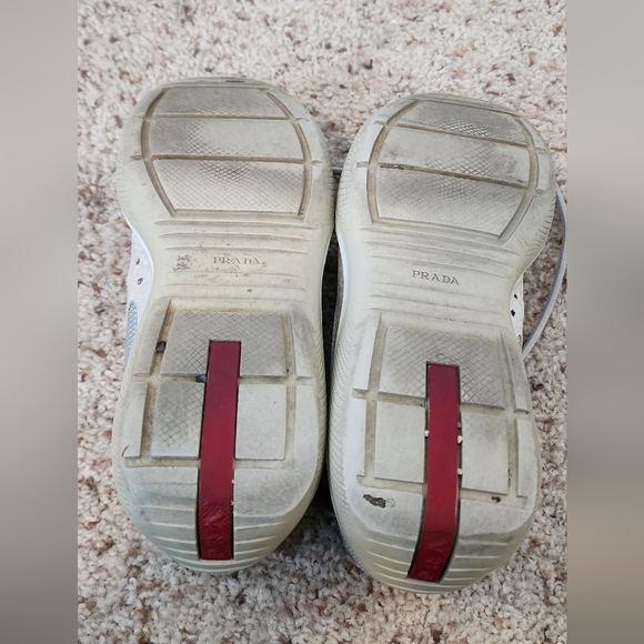 Vintage Prada America’s Cup White Sneaker size 37 - Picture 5 of 6